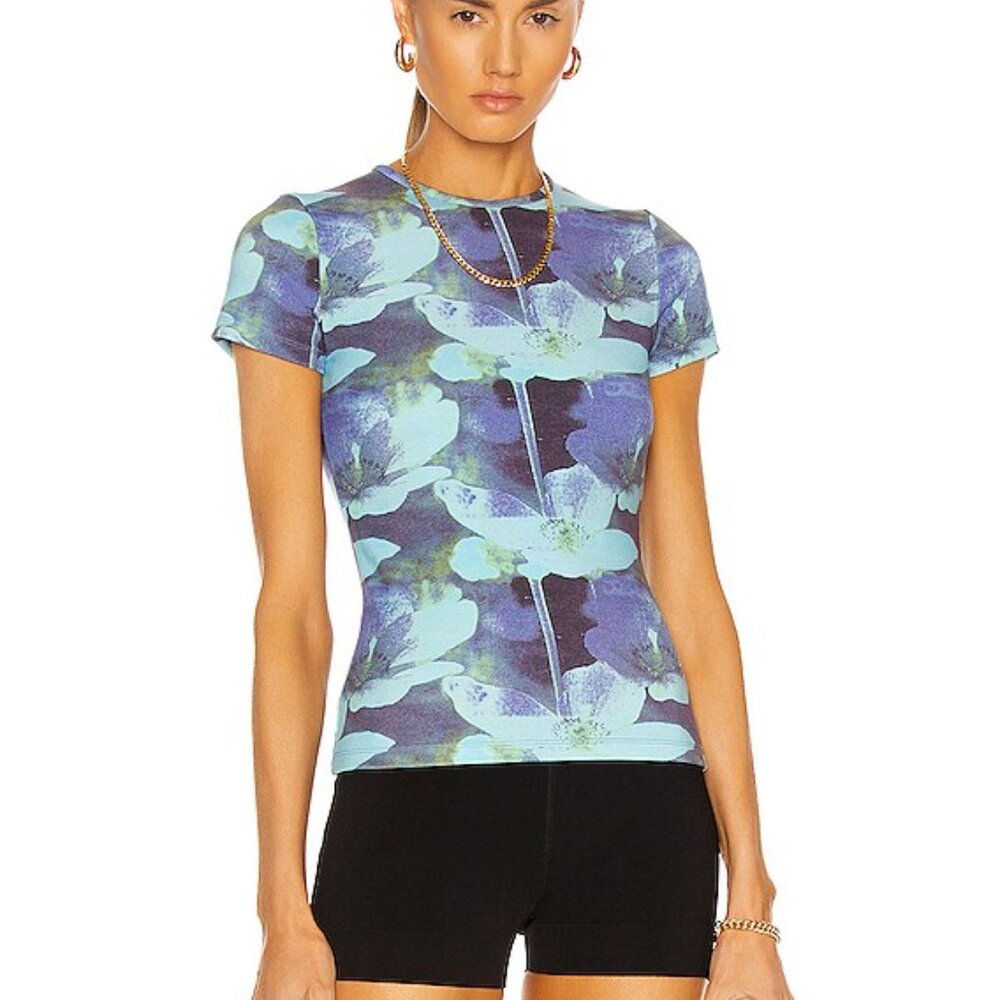 NWT Miaou Mini Tee in Azul Size Small